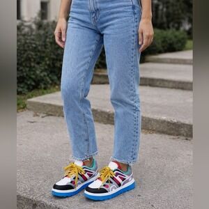 Forever Link Women's Multicolored Chunky Platform Sneakers Size 9 New